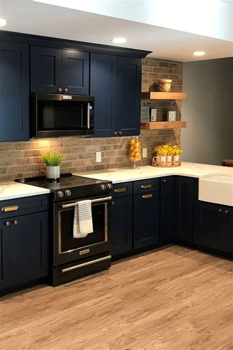 blue kitchen cabinets with stainless steel countertops|kitchen remodel ideas blue cabinets.